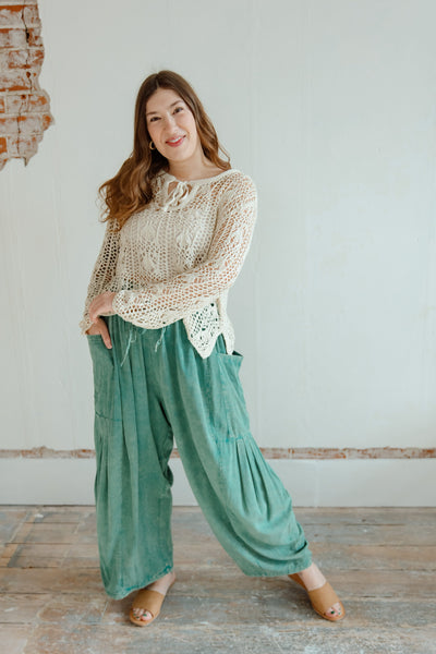 The One Crochet Knit Top