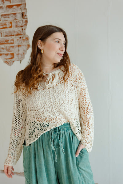 The One Crochet Knit Top