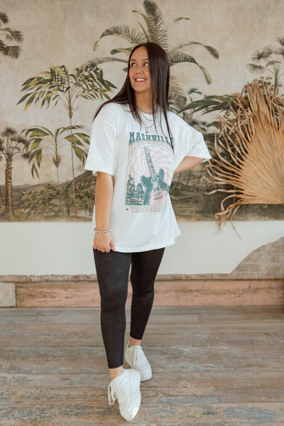 Oversized Nashville TN Graphic Tee