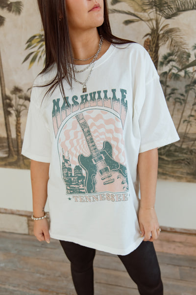 Oversized Nashville TN Graphic Tee
