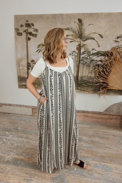 Mixed Feelings Pattern Print Jumpsuit