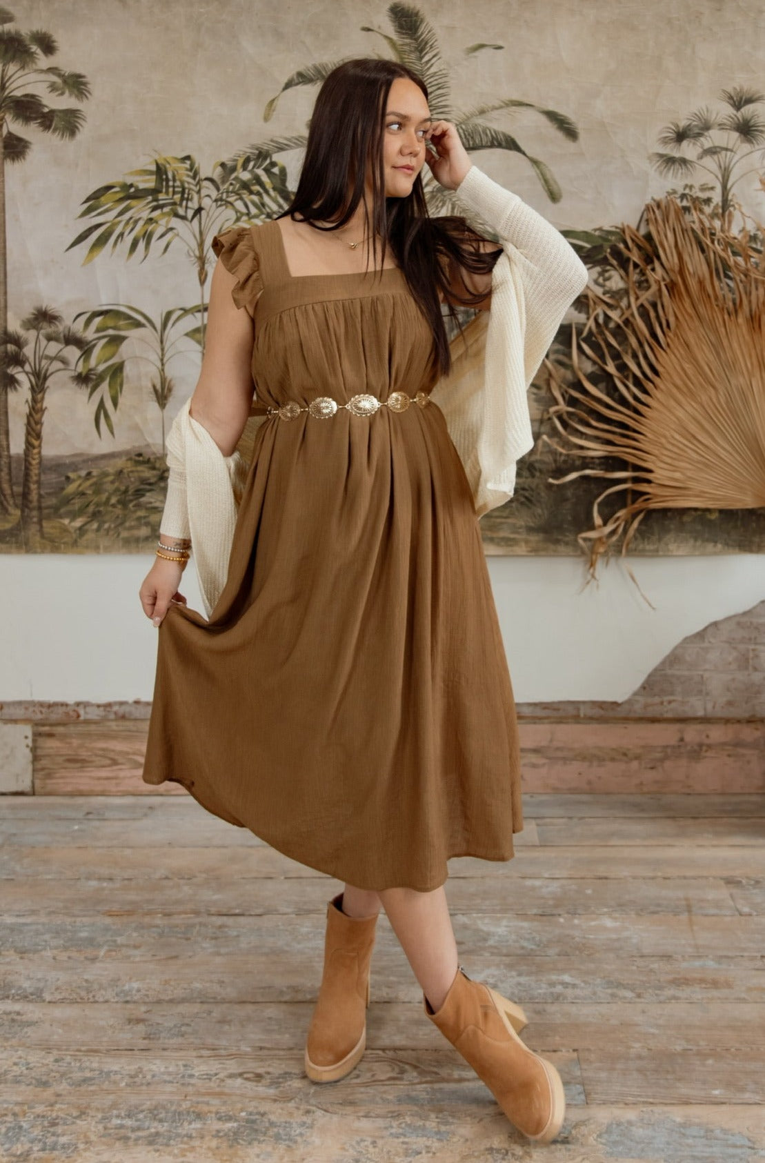 Sweeter Than Honey Ruffled Babydoll Dress