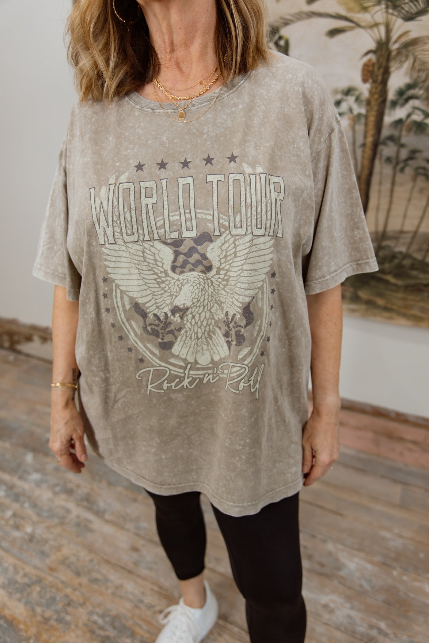 Oversized World Tour Rock N' Roll Tee