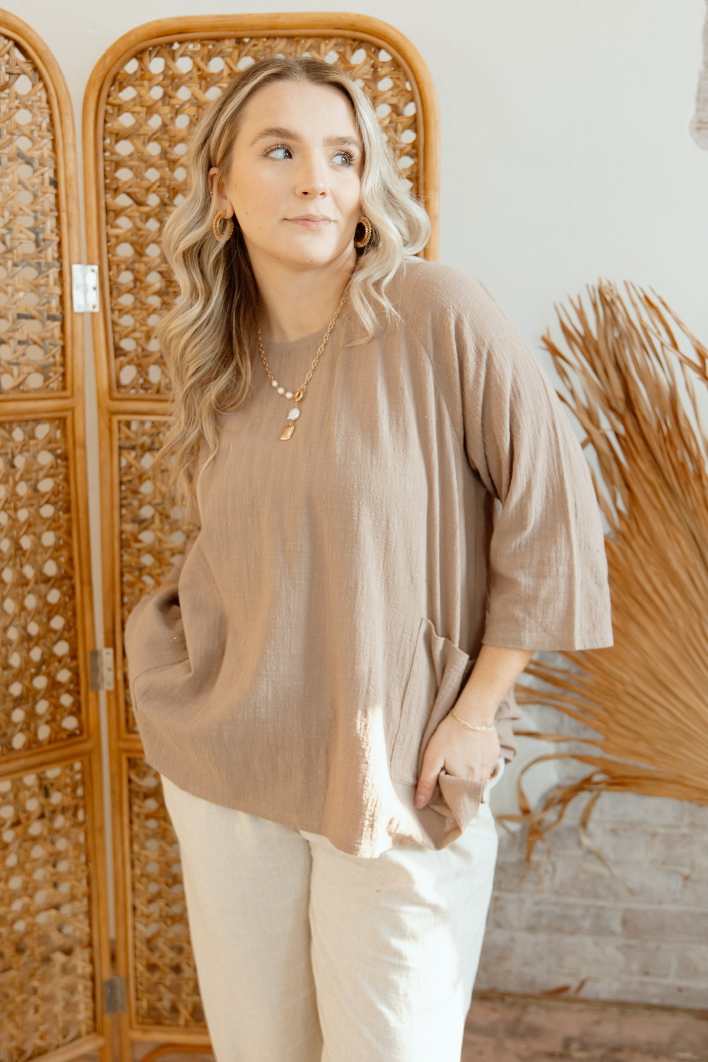 Easy Going Gauze Tunic Top