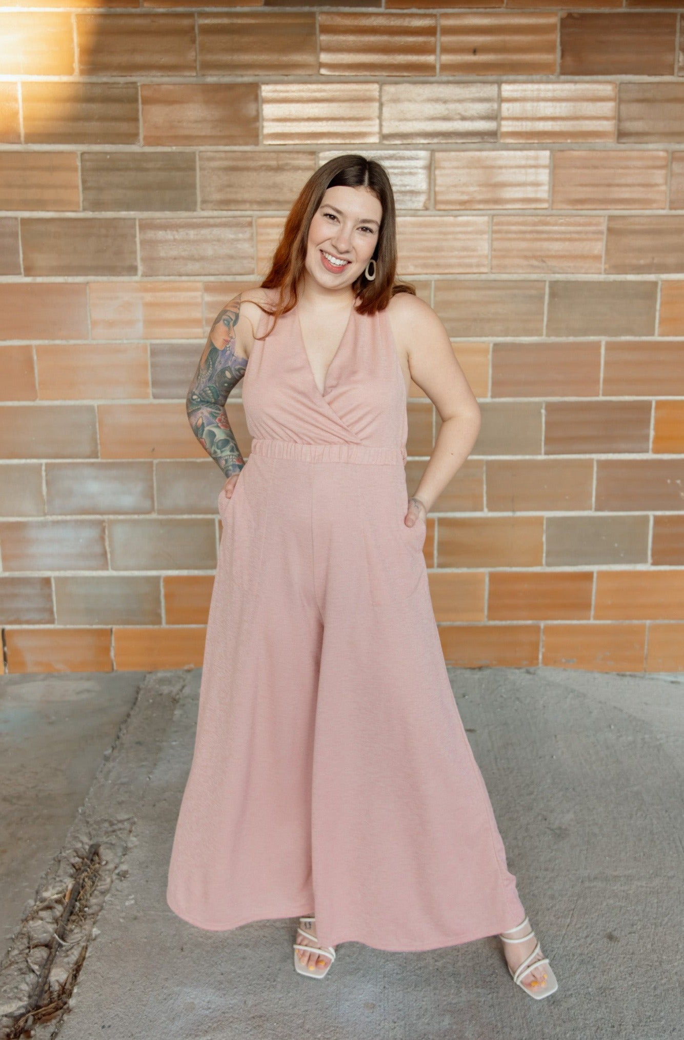 Your Eyes Only Cross Back Jumpsuit
