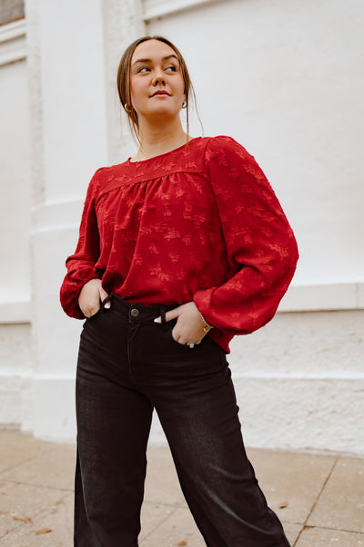 Beautiful Places Patterned Top