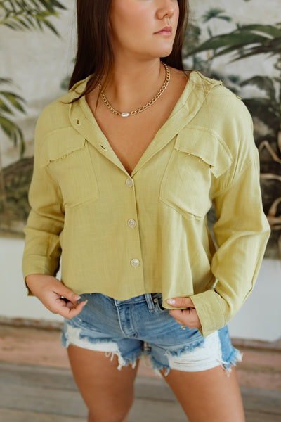 Feels Like Spring Button Down Top