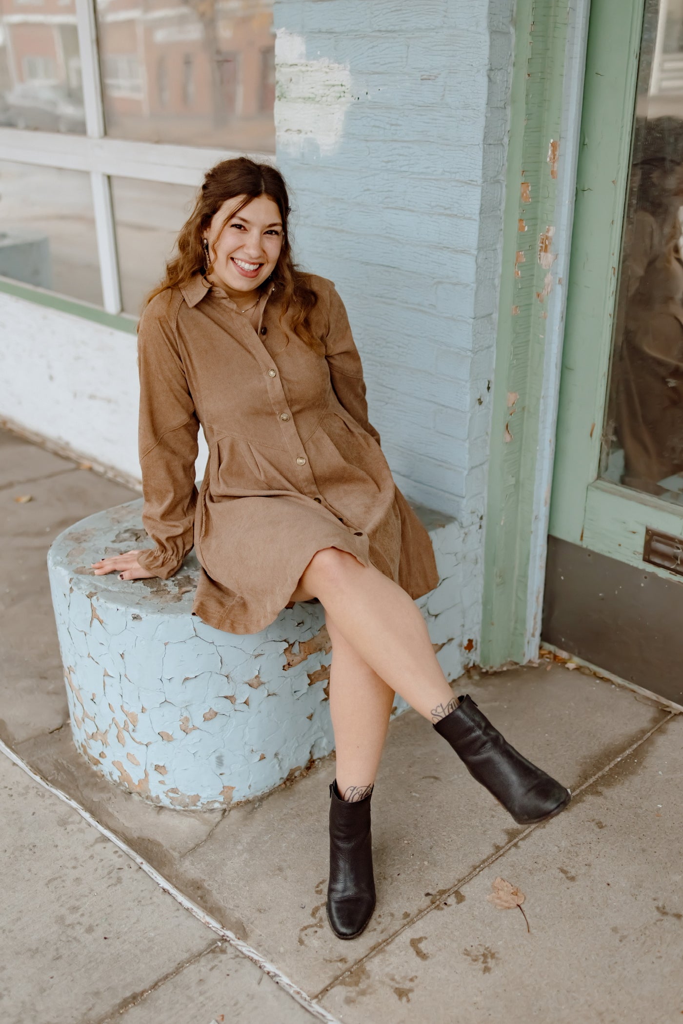 Better Days Corduroy Dress