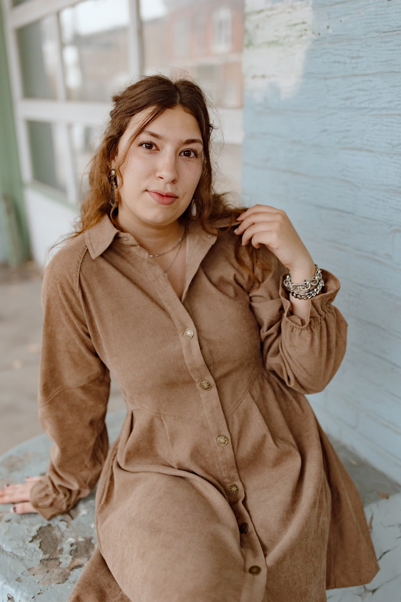 Better Days Corduroy Dress