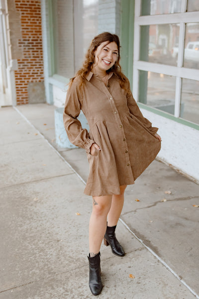 Better Days Corduroy Dress