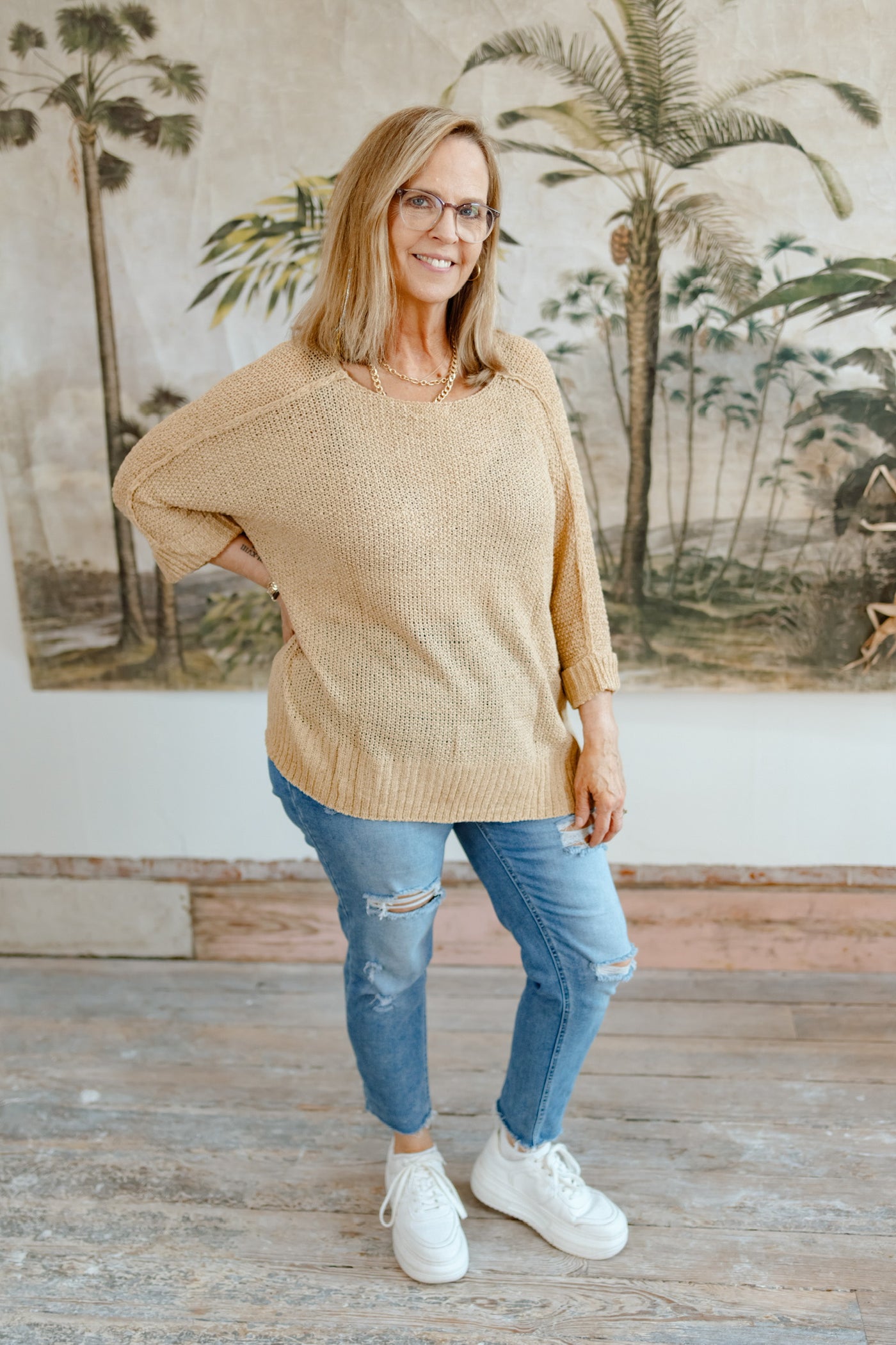 Beautiful Mistake Loose Knit Sweater