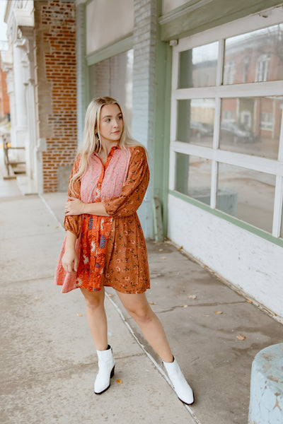 Boho Dreams Button Down Dress
