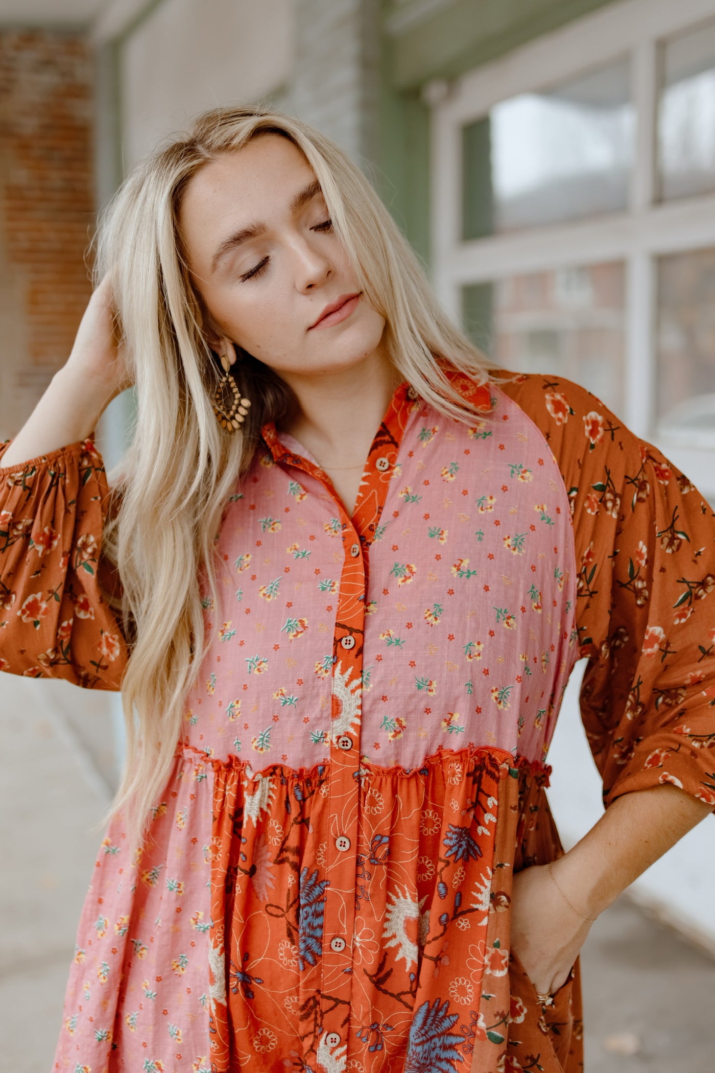 Boho Dreams Button Down Dress