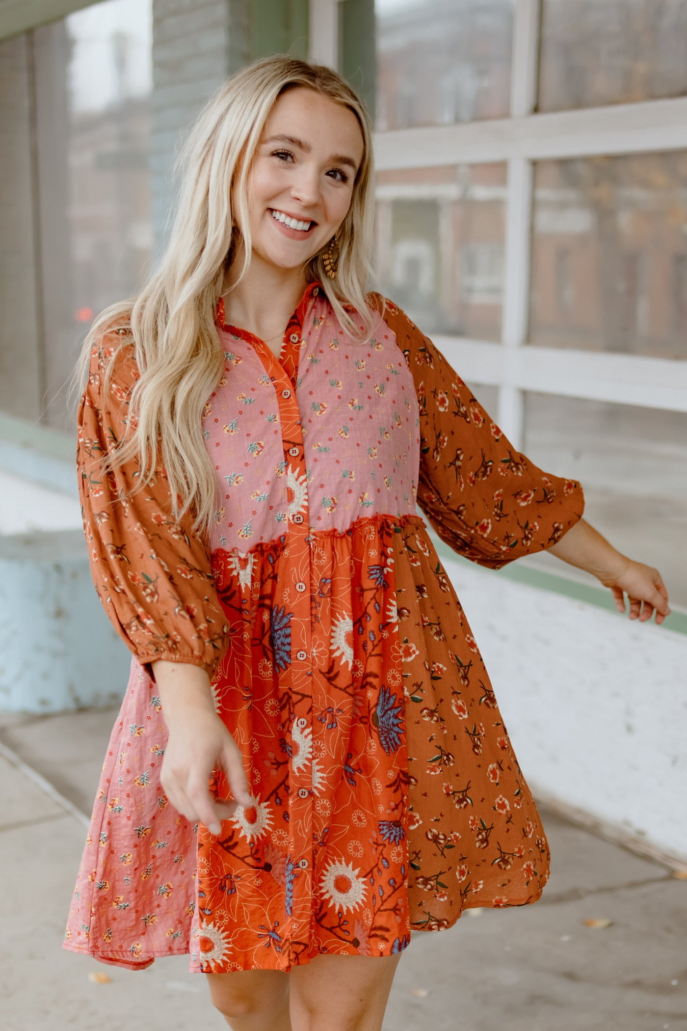 Boho Dreams Button Down Dress