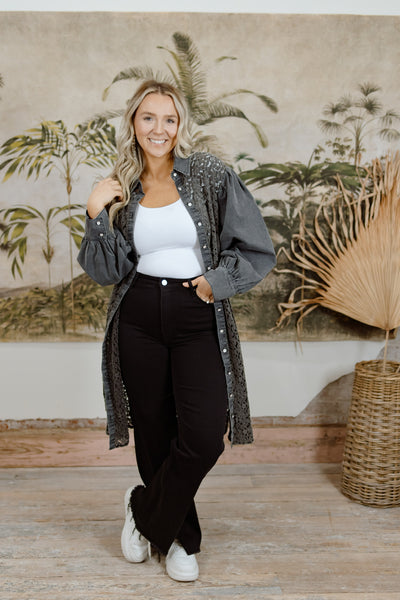 Prettiest Problem Crochet Detail Jacket