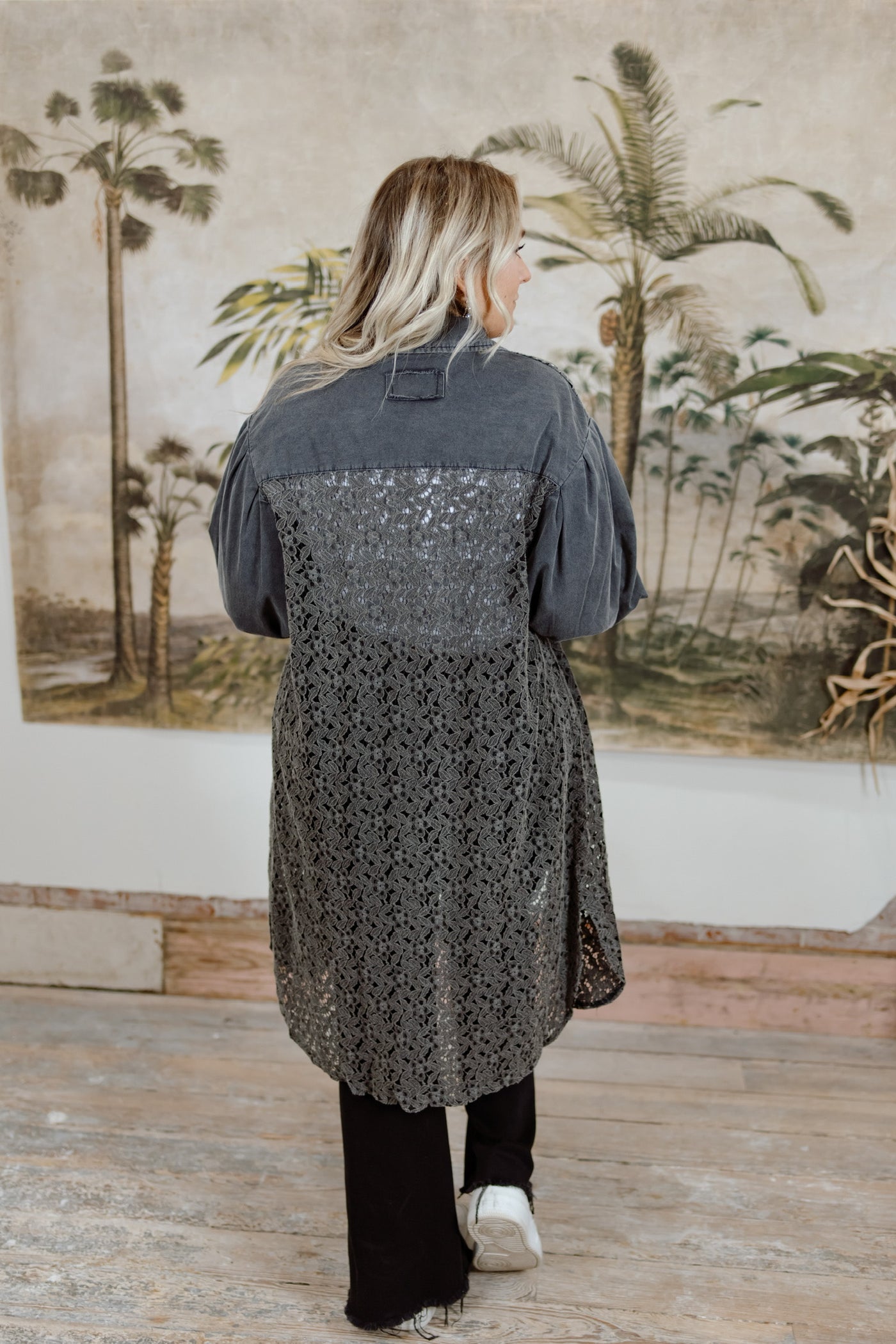 Prettiest Problem Crochet Detail Jacket