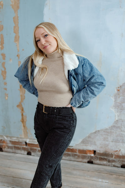 We Meet Again Sherpa Denim Jacket