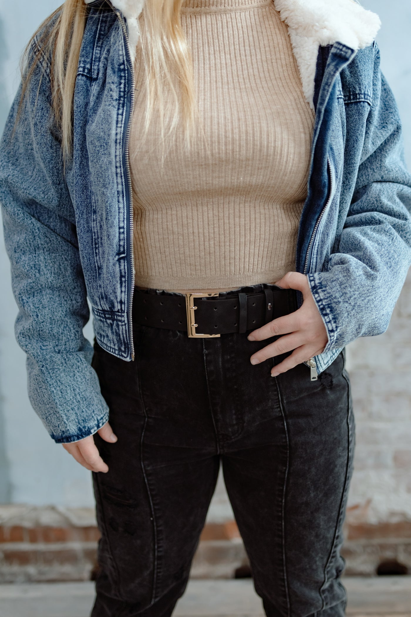 We Meet Again Sherpa Denim Jacket