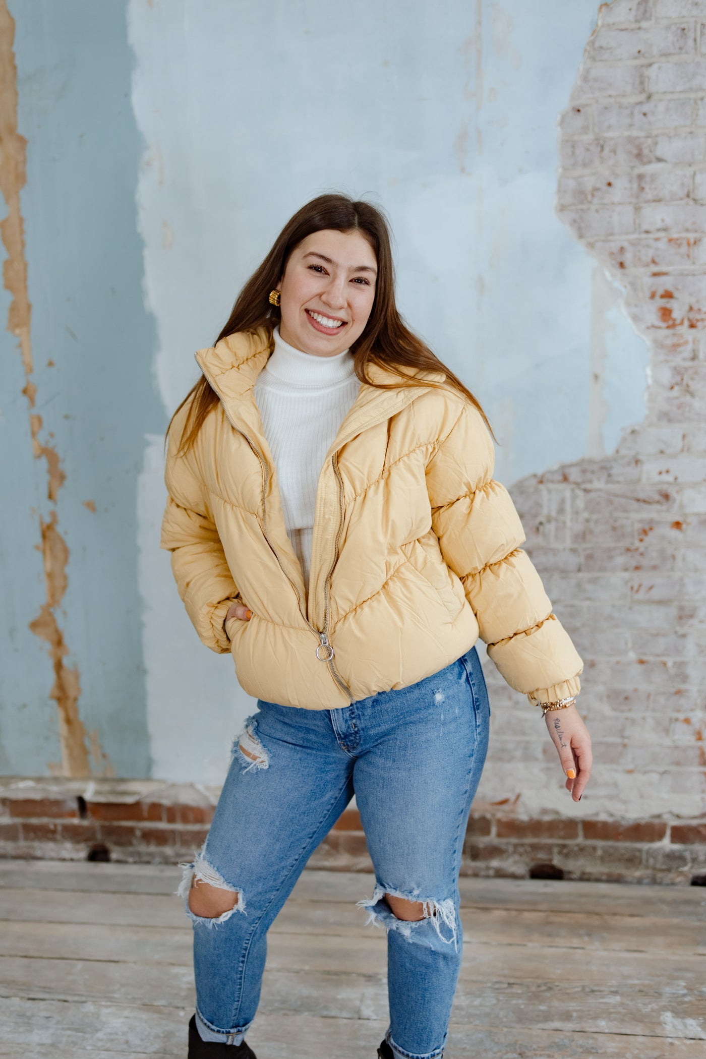 Close to You Crop Puffer Jacket