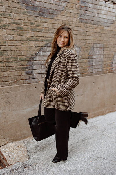 Be You Houndstooth Blazer