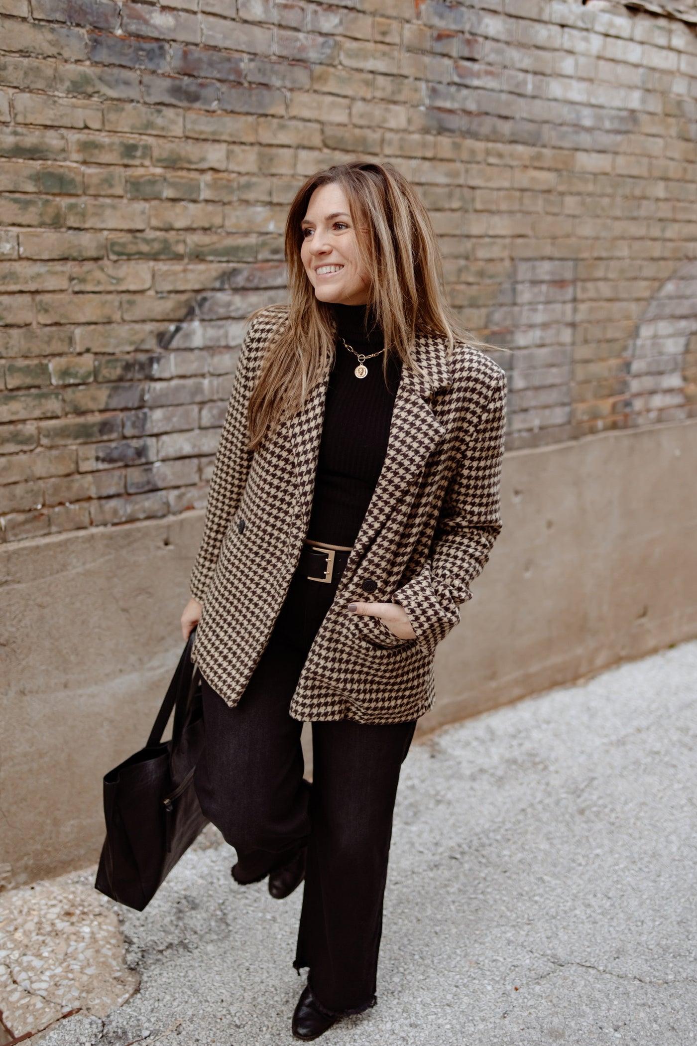 Be You Houndstooth Blazer