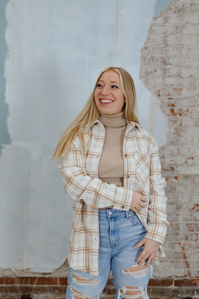 Warm Plaid Flannel Shacket