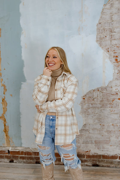 Warm Plaid Flannel Shacket