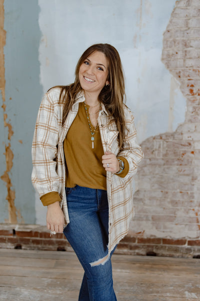 Warm Plaid Flannel Shacket