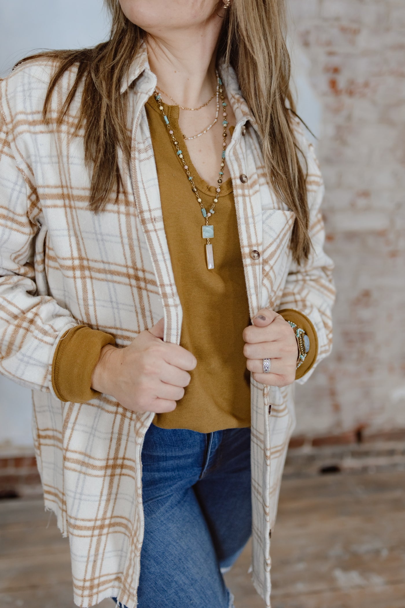 Warm Plaid Flannel Shacket