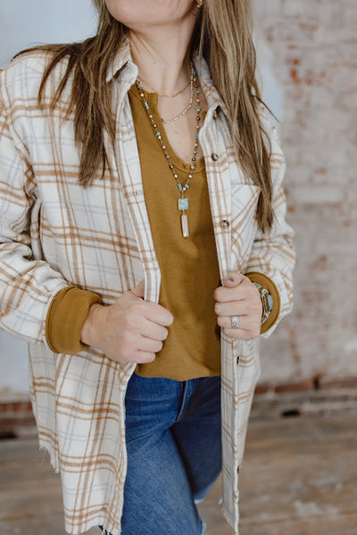 Warm Plaid Flannel Shacket