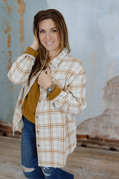Warm Plaid Flannel Shacket