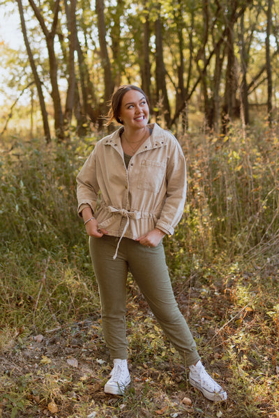 No Strings Attached Tie-Front Jacket