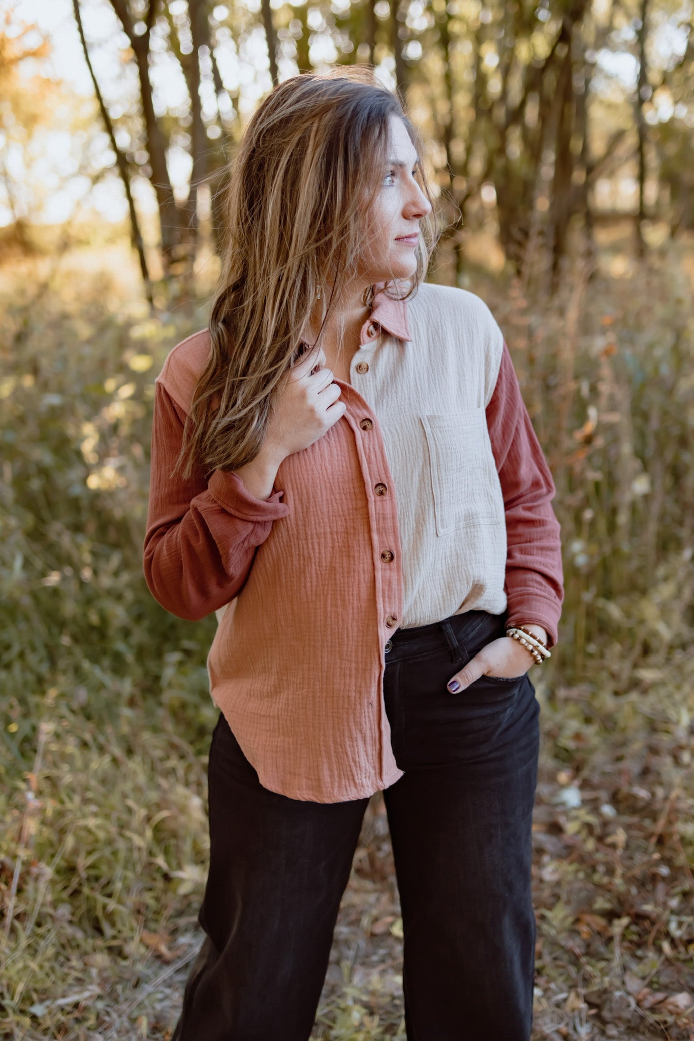Lean In Button Down Shirt