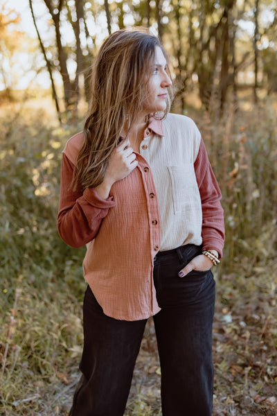Lean In Button Down Shirt