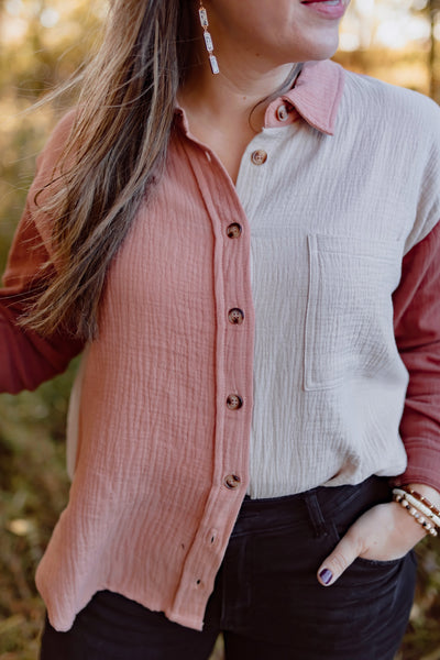 Lean In Button Down Shirt