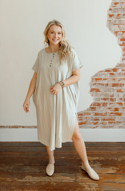Spring Blooms Ribbed Midi Dress