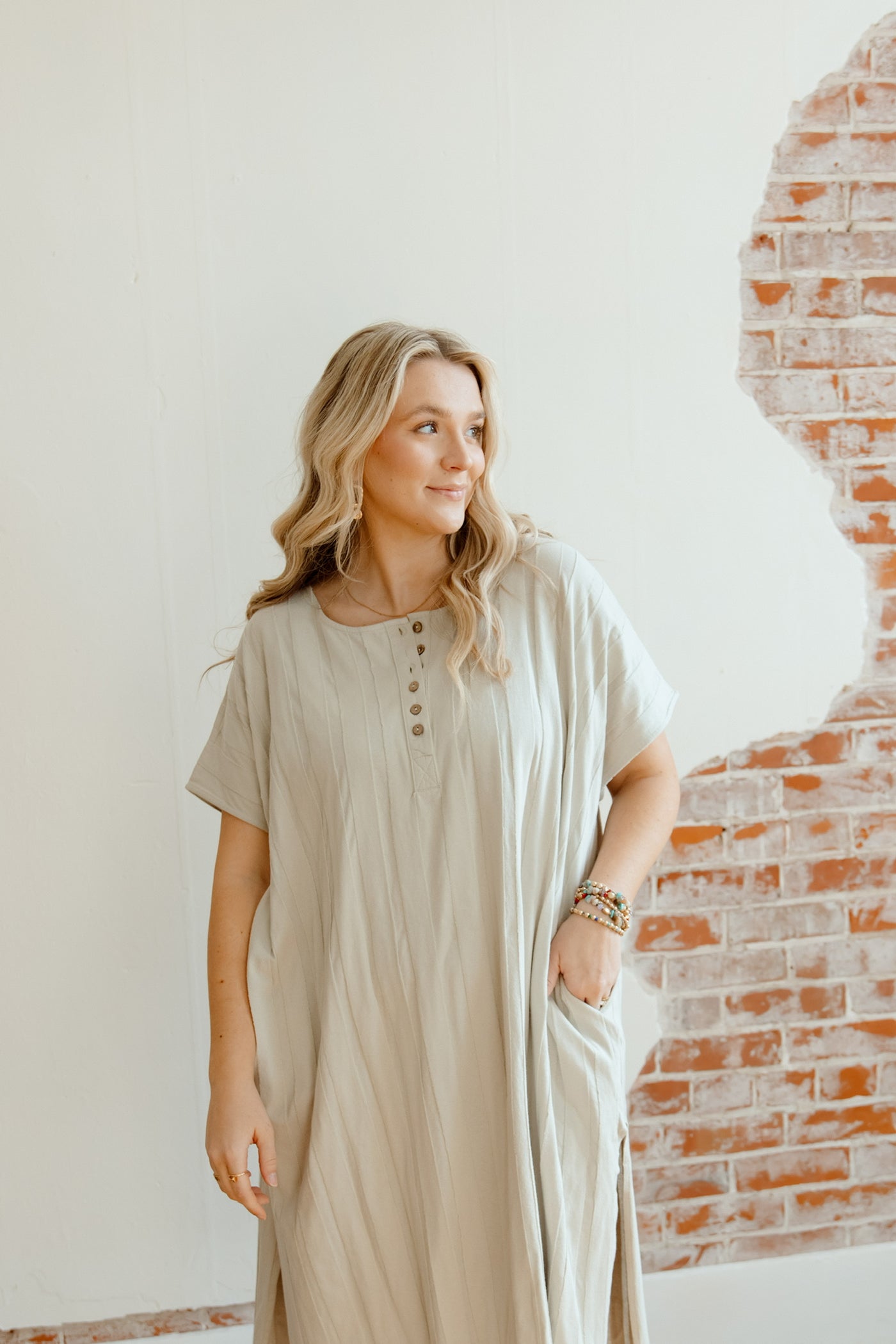 Spring Blooms Ribbed Midi Dress