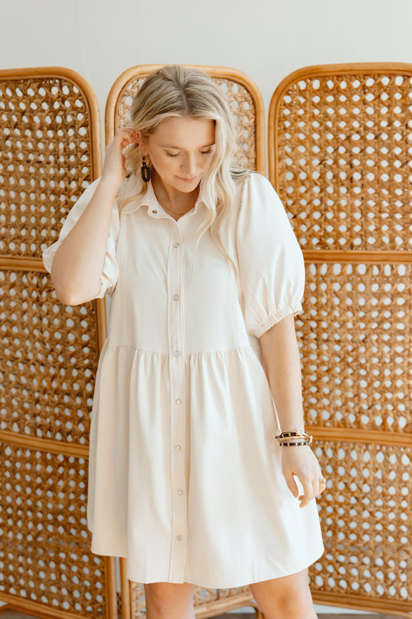 What You Need Button Down Dress