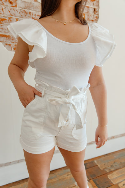 Stepping Out Ruffle Sleeve Top