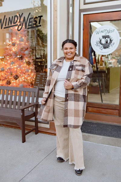 Daydreaming Plaid Coat