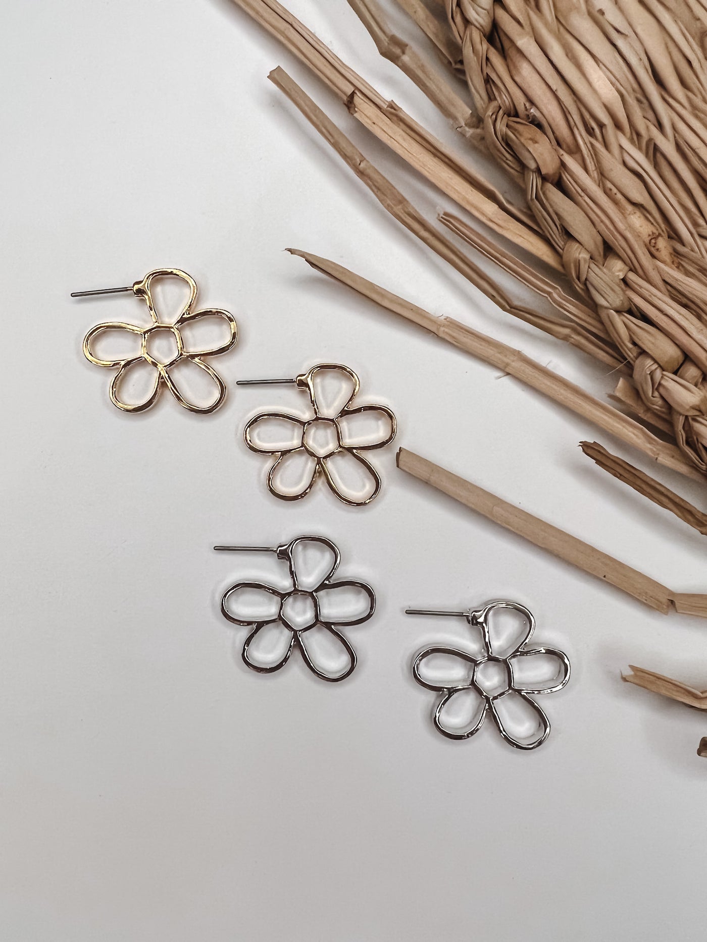 Flower Cutout Post Earring