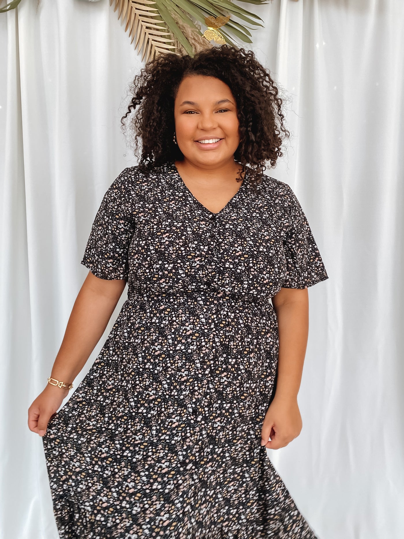Saffron Floral Dress