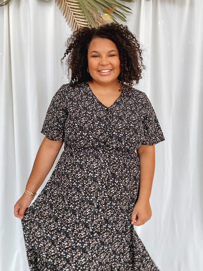Saffron Floral Dress