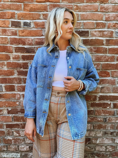 Oversized 90's Jean Jacket
