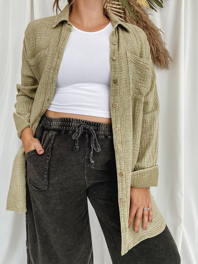 Black Mineral Washed Wide Leg Crops