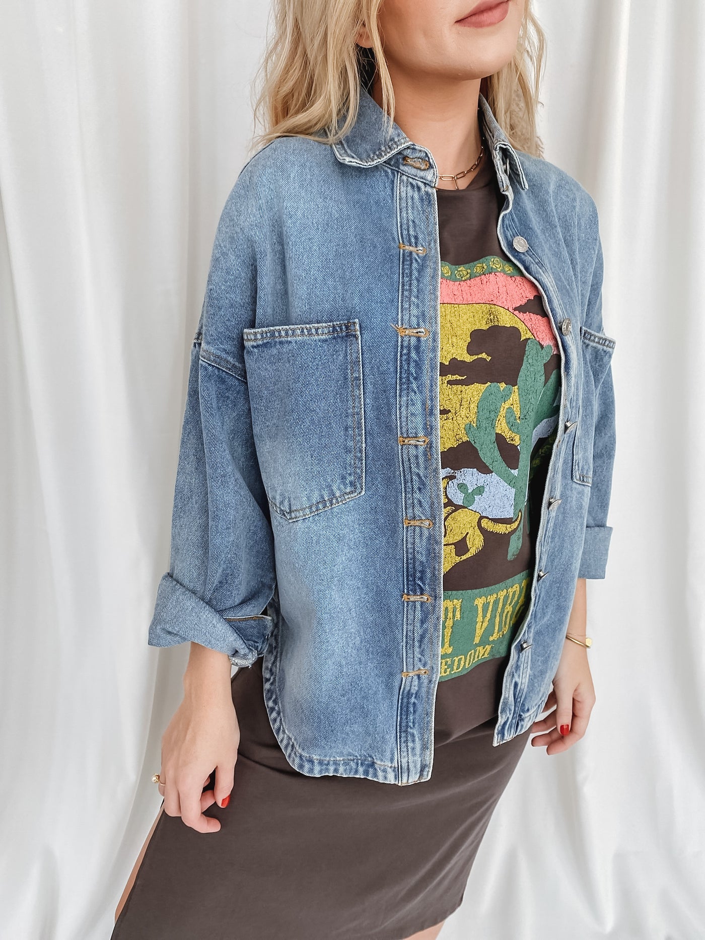 Oversized 90's Jean Jacket