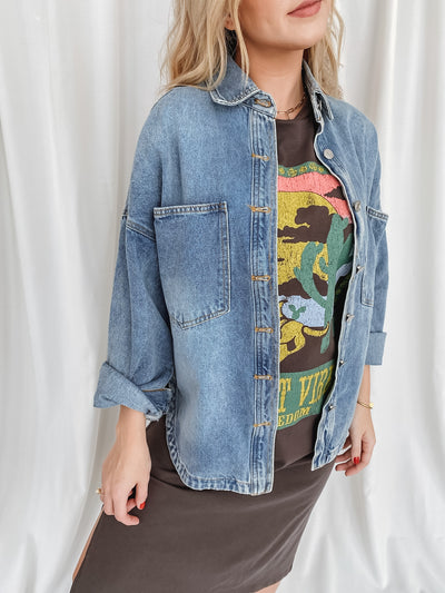 Oversized 90's Jean Jacket