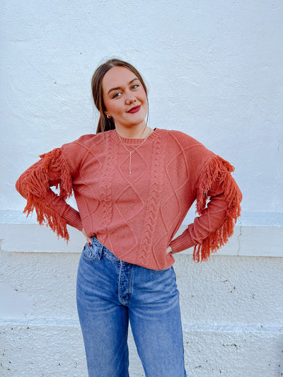 On My Mind Fringe Sweater