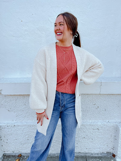 Vanilla Bean Oversized Cardigan
