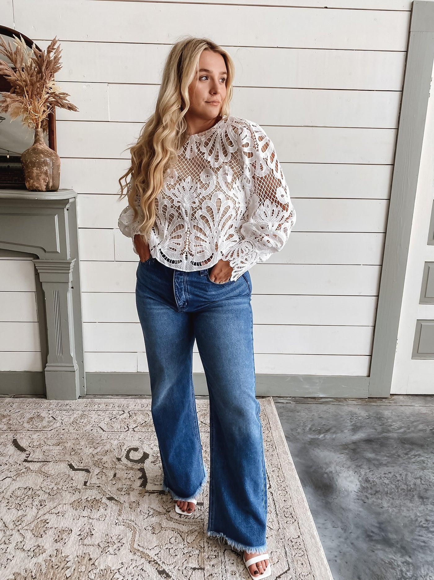 Ivory Lace Top